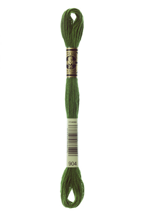 DMC Fio Mouliné Spécial, tonos VERDES