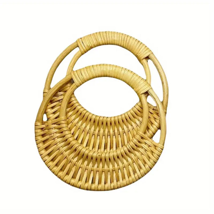 Alças para bolsas, em rattan (par)
