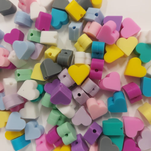 Cuentas de silicona de corazón