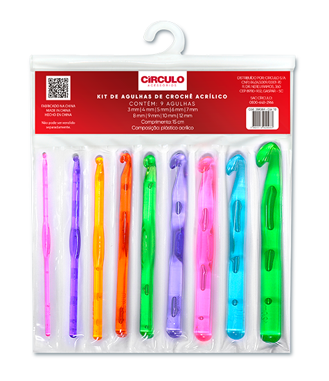 CIRCULO - Kit Agulhas de Crochê Acrílico