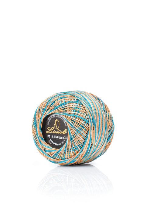 LIMOL Fio Crochet nº 6 (50 gr), cores matizadas