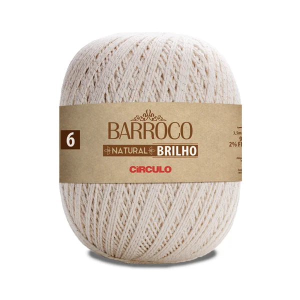 CIRCULO Barroco natural brilho nº 6, prata