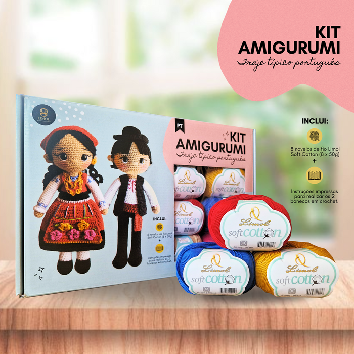 Kit Amigurumi - Traje típico portugués
