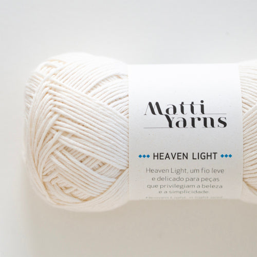 Matti Yarns Heaven Light 1001, pérola