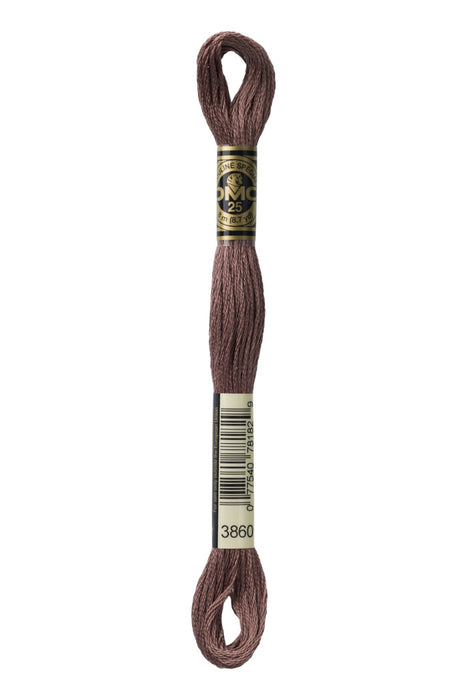 DMC Fio Mouliné Spécial, tons CASTANHOS