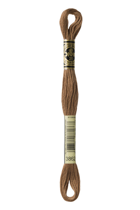 DMC Fio Mouliné Spécial, tons CASTANHOS