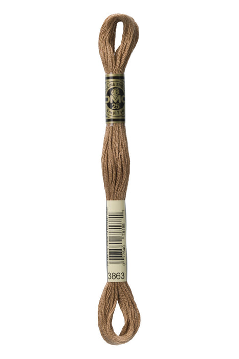 DMC Fio Mouliné Spécial, tons CASTANHOS
