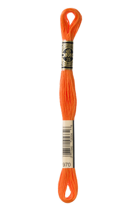 DMC Fio Mouliné Spécial, tons LARANJA