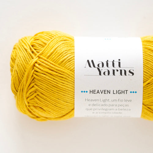 Matti Yarns Heaven Light 2003, amarelo mostarda