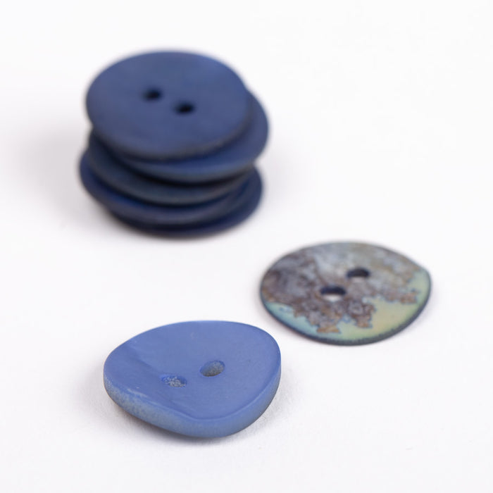 DROPS Botões redondos azuis