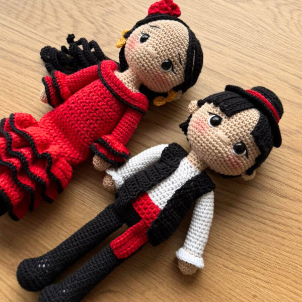 Kit Amigurumi - Traje Típico Flamenco