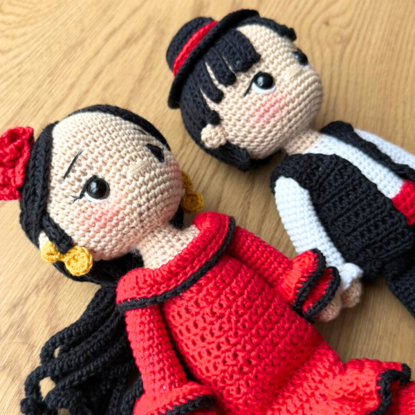 Kit Amigurumi - Traje Típico Flamenco
