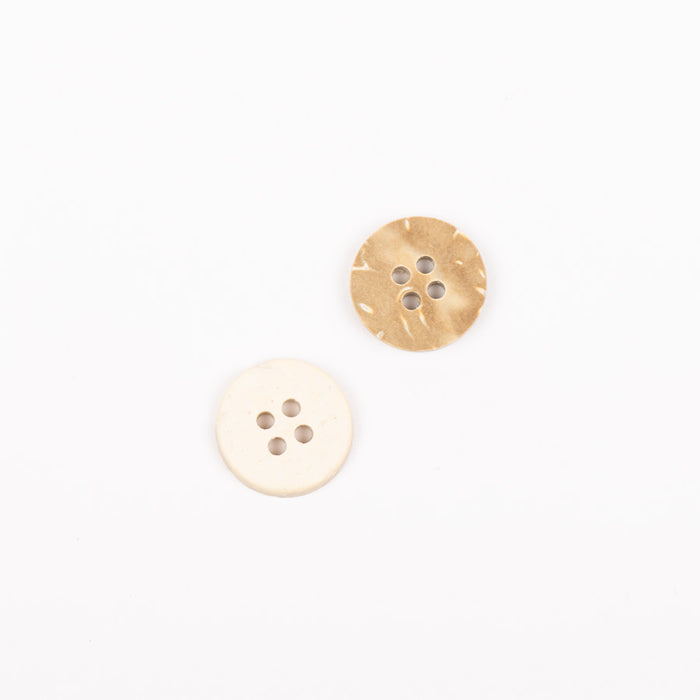 DROPS button in bleached coconut #802