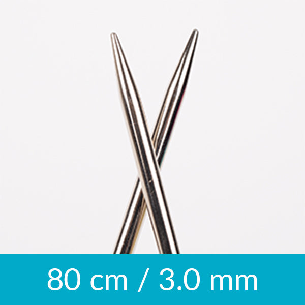 DROPS Agulhas circulares fixas (Latão), 80 cm