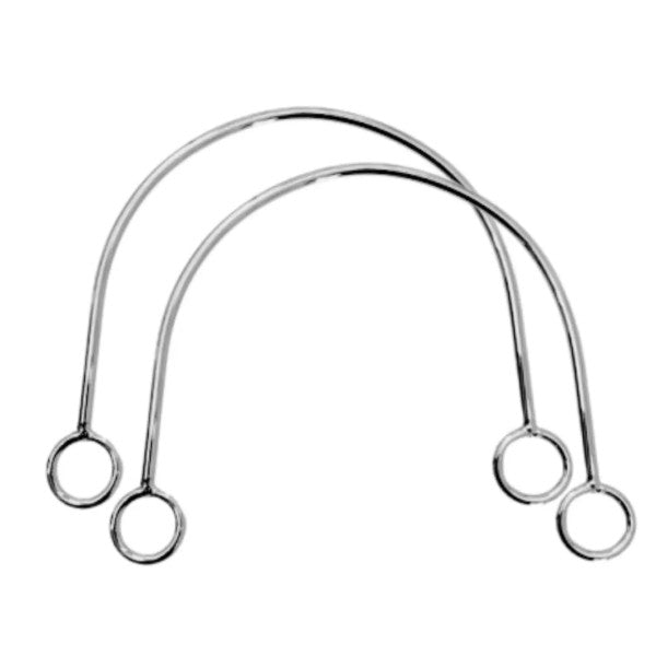 Alças com ilhós para bolsas, metal (par)