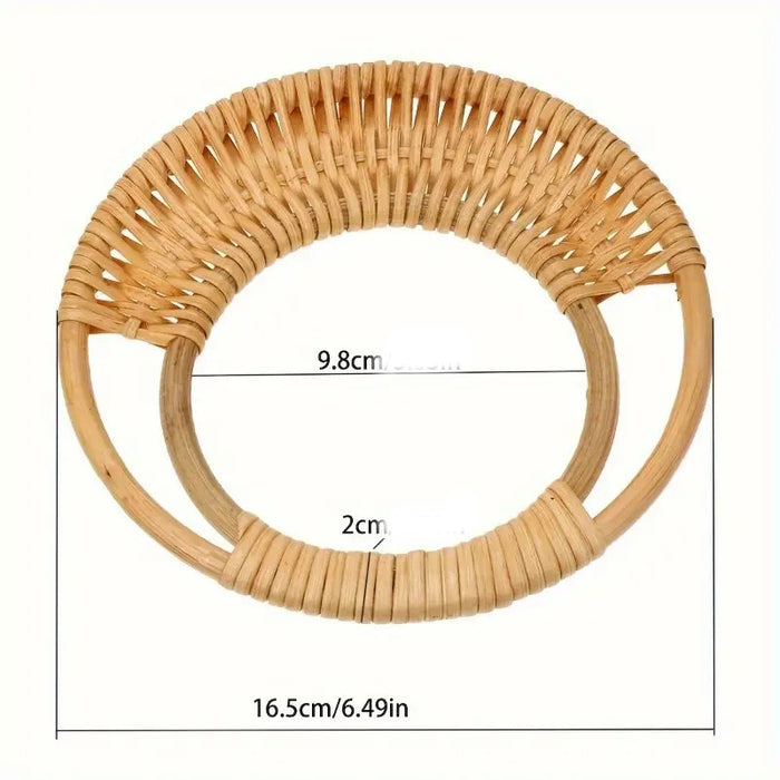 Alças para bolsas, em rattan (par)