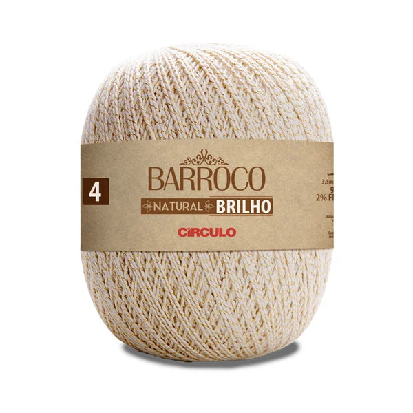 CIRCULO Barroco natural brilho nº 4, prata