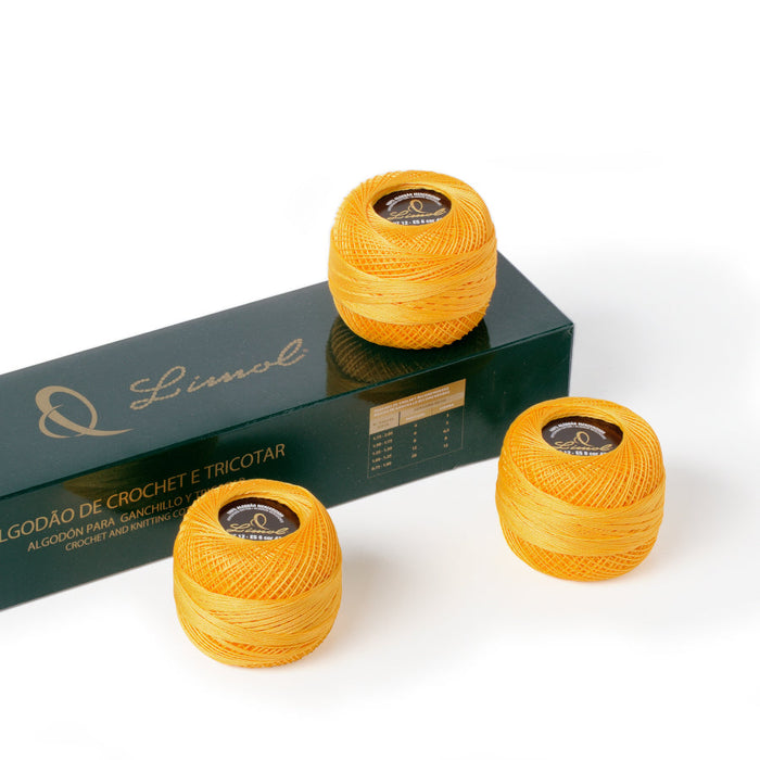 LIMOL Fio Crochet nº12 (50 gr), cores lisas
