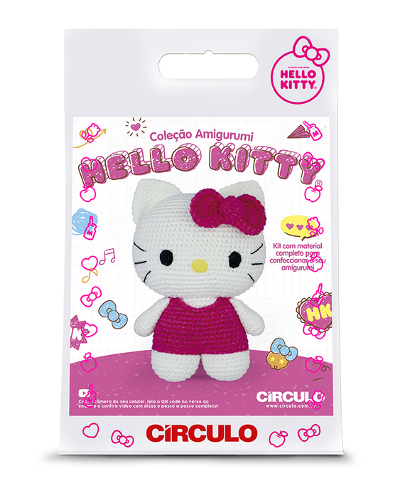 Amigurumi Kit Hello Kitty - Look Rosa