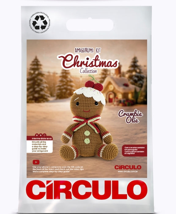 Amigurumi Kit Coleçao Natal 2026 - Crumbie Olie