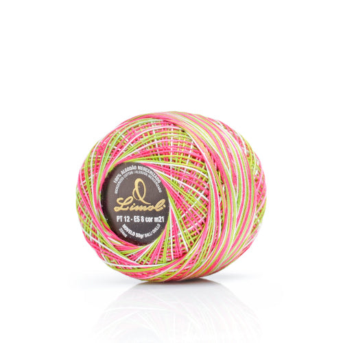 LIMOL Fio Crochet nº 6 (50 gr), cores matizadas