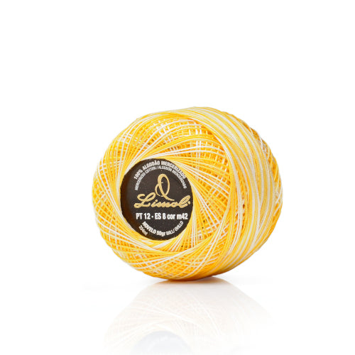 LIMOL Fio Crochet nº12 (50 gr), cores matizadas