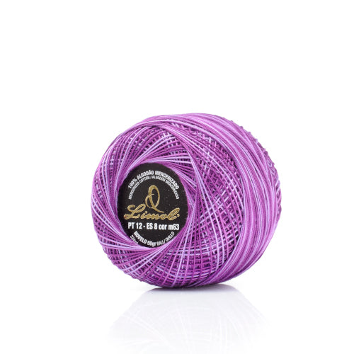 LIMOL Fio Crochet nº12 (50 gr), cores matizadas