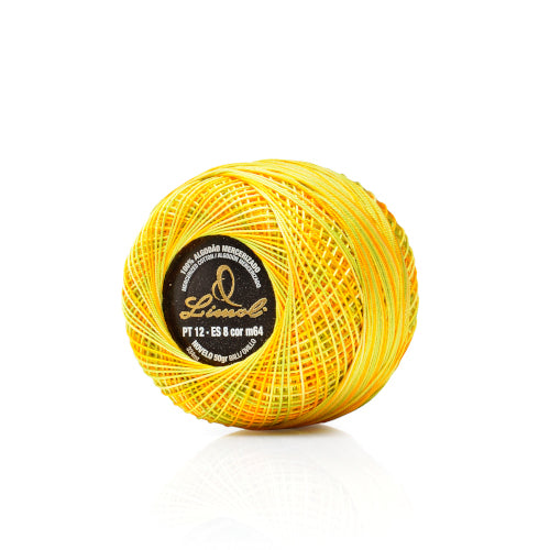 LIMOL Fio Crochet nº 6 (50 gr), cores matizadas