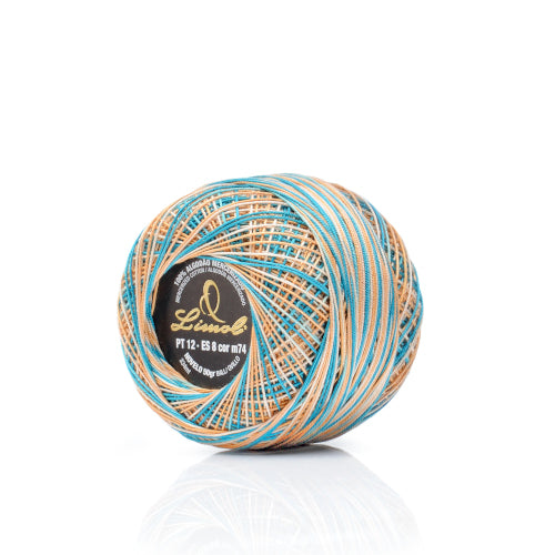 LIMOL Fio Crochet nº 6 (50 gr), cores matizadas