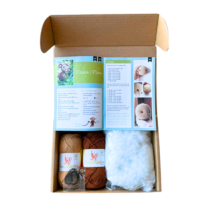 Kit Amigurumi Macaco