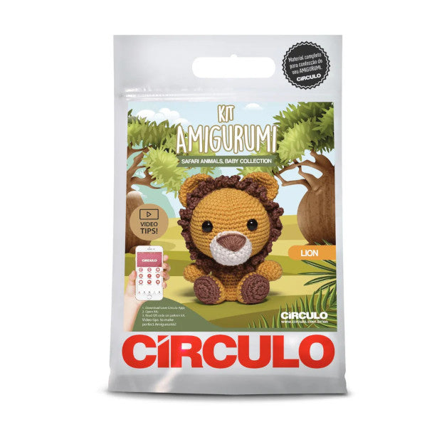 Amigurumi Kit Safari Baby - Leão