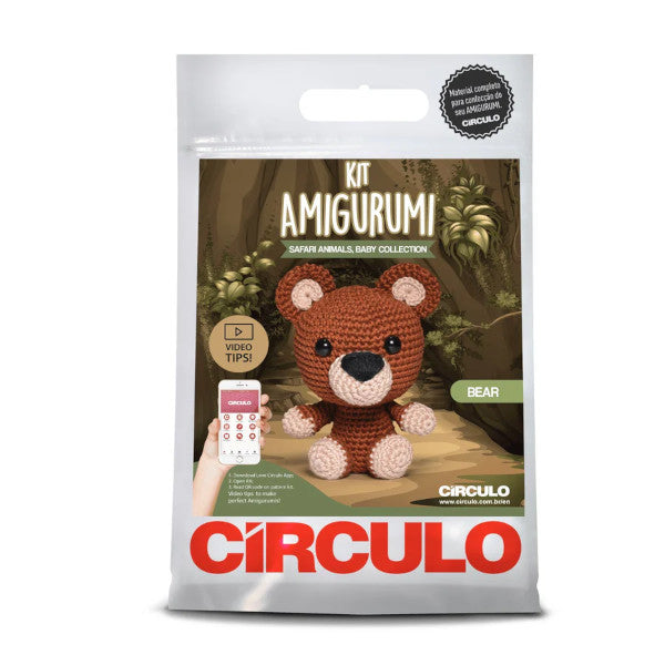 Amigurumi Kit Safari Baby - Urso