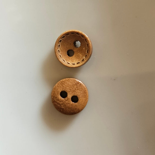 Botões Madeira 10 mm, várias cores
