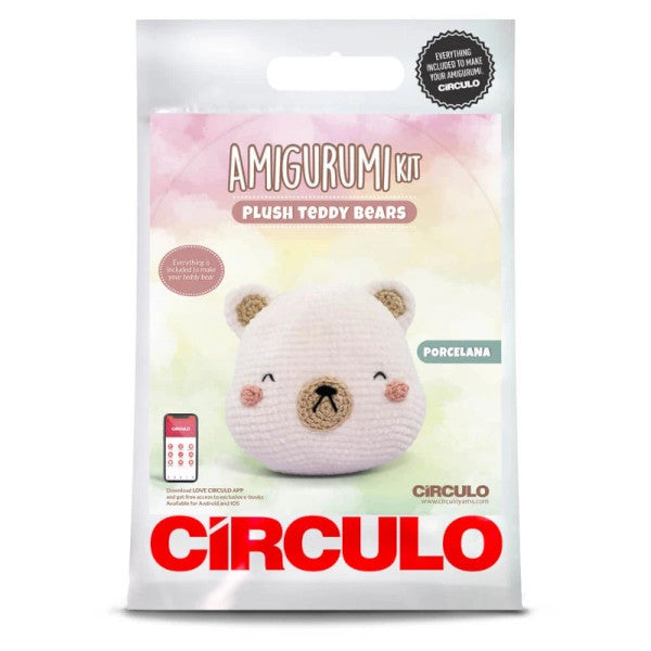 Amigurumi Kit Ursos de Pelúcia - Porcelana
