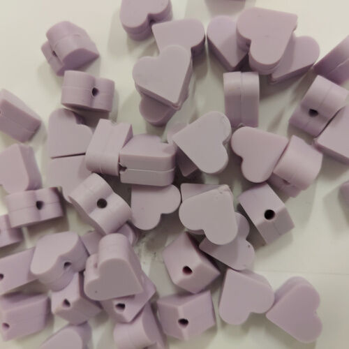 Coração de silicone,lilás