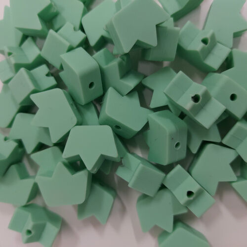 Coroa de silicone, verde menta