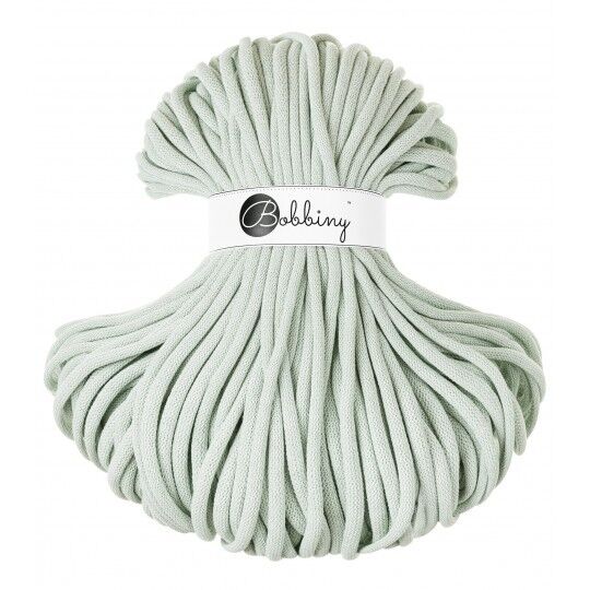 Cordão Entrançado Bobbiny 9 mm, Milky Green