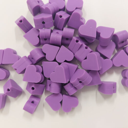 Coração de silicone, roxo