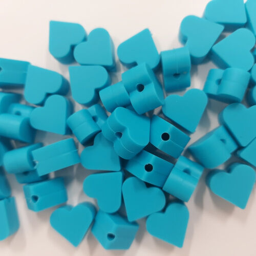 Coração de silicone, azul céu