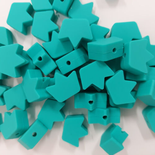 Coroa de silicone, turquesa