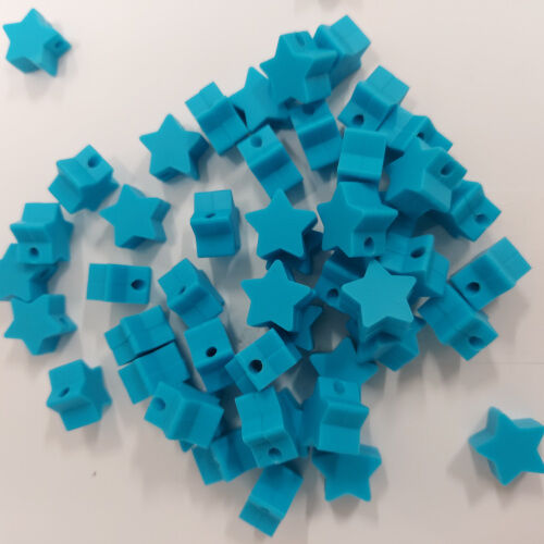 Estrela de silicone, azul céu