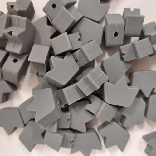 Coroa de silicone, cinza