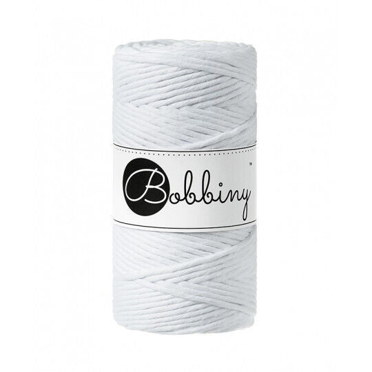 Cordão Torcido Bobbiny 3 mm, White