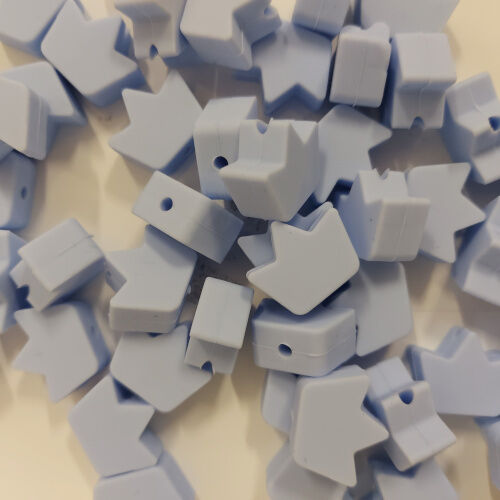 Coroa de silicone, azul pastel