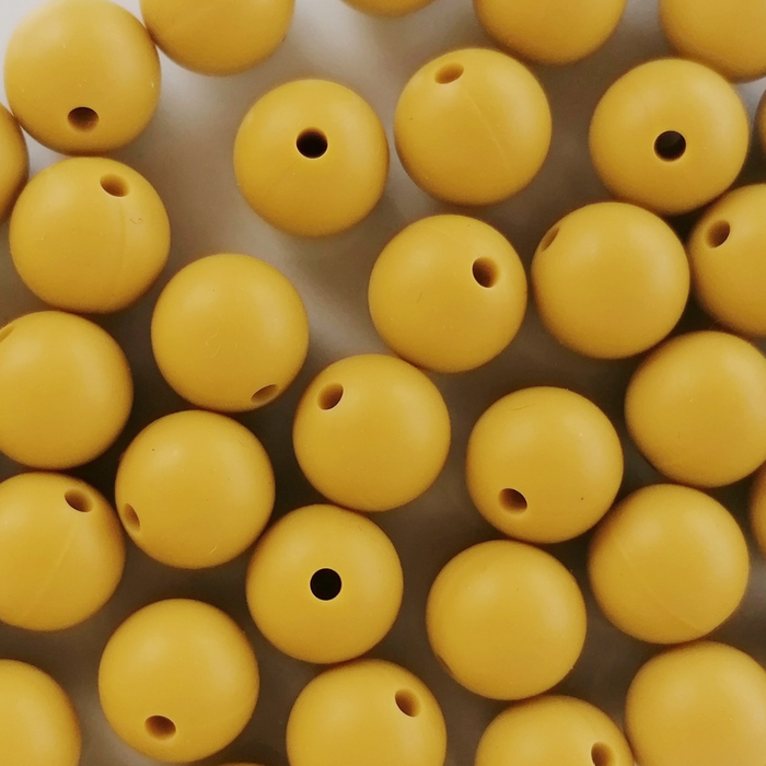Contas de silicone Ø 12mm (tons amarelos e laranjas)